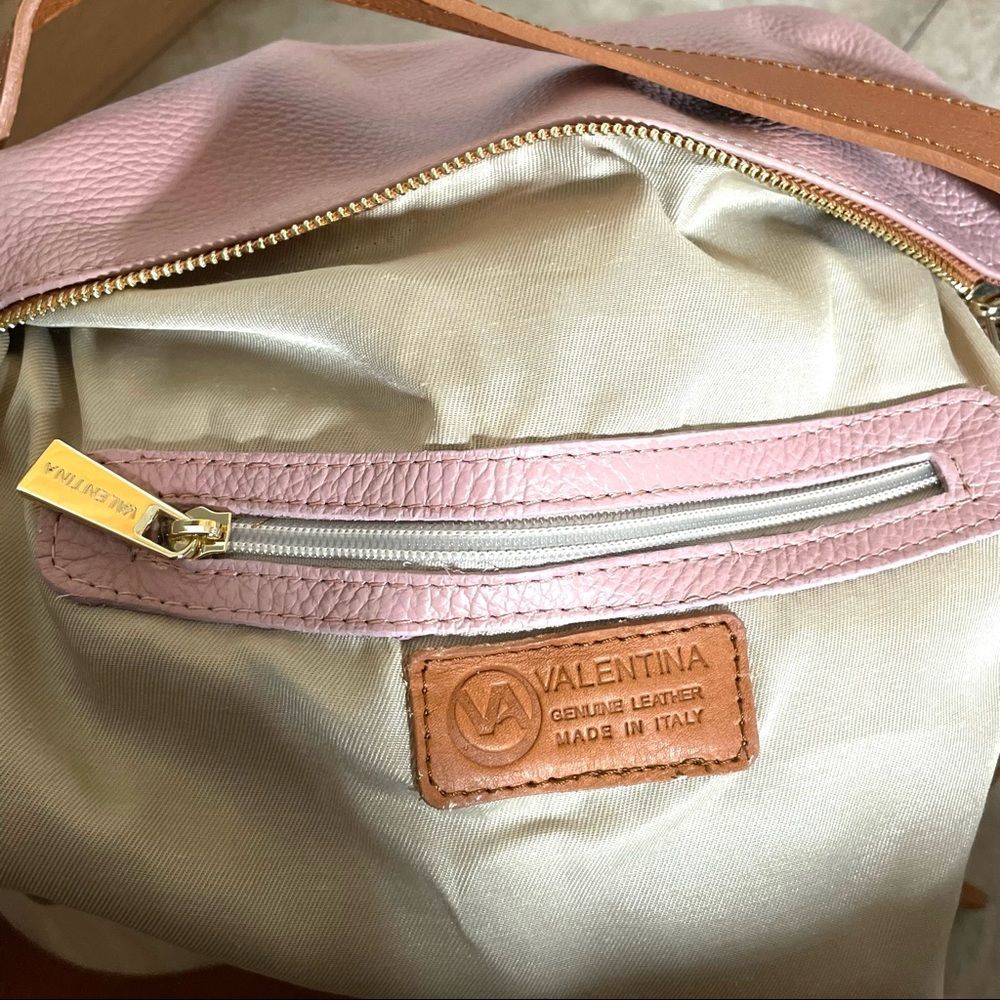 NWT LAST ONE RARE Valentina Sling Backpack Real Italian Leather Convertible Bag - Picture 10 of 16